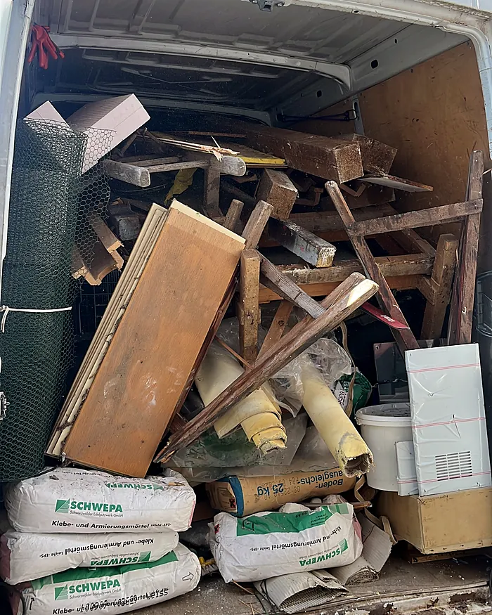 Transporter beim Rückbau